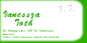 vanessza toth business card
